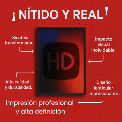 póster Lenticular 3D Multiverso Arácnido